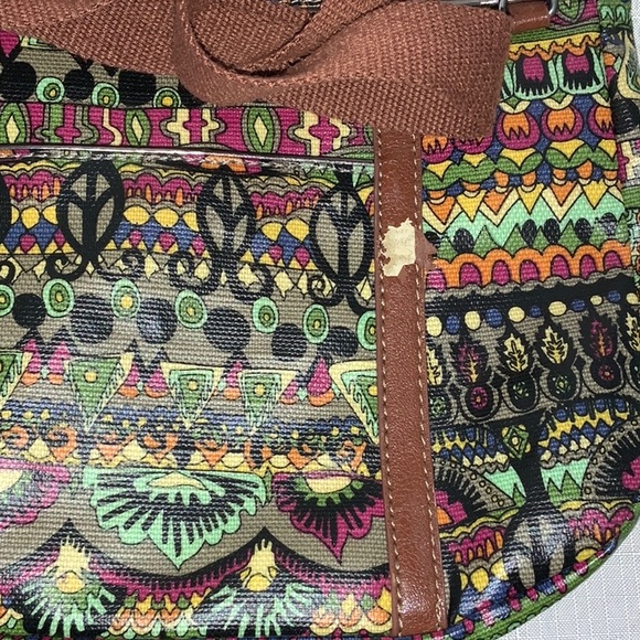 Sakoots Waxed Canvas Peace Crossbody Bag - Picture 10 of 16
